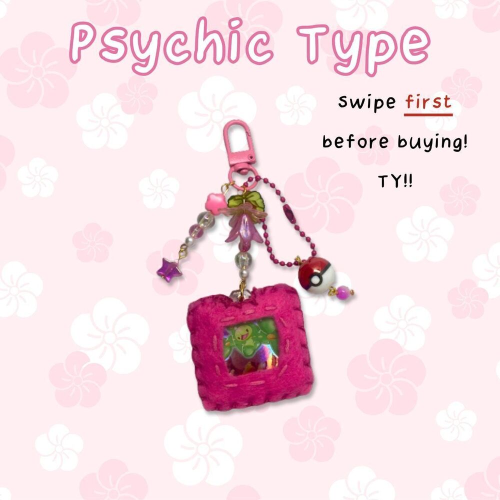 Psychic Type Pokemon Custom Keychain